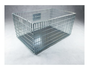 Hơn vững chắc hơn nền tảng cấu trúc ổn định xếp chồng stillage lưu trữ lồng Giao thông vận tải hộp giỏ kim loại thép lưới dây Pallet <span class=keywords><strong>container</strong></span> - Product Image 3