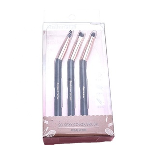 Appareil coudé pour eye-liner de haute qualité, brosse <span class=keywords><strong>à</strong></span> sourcils et <span class=keywords><strong>à</strong></span> angle fin, Logo personnalisé, 3 pièces - Product Image 6