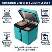 Sac isotherme pour livraison de repas 30L en nylon Oxford, personnalisation en gros OEM/ODM par l'usine professionnelle de Dongguan
