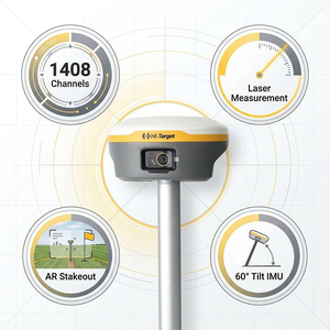อุปกรณ์สำรวจ Hi-Target V600L กล้องคู่ ระบบ GNSS เลเซอร์ GPS RTK พร้อมโค้ด ราคาถูก GPS GNSS RTK - Product Image 2
