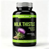 Capsules de Chardon-Marie en Gros à Bas Prix, Marque Privée, Complément Herbal Détoxifiant pour le Foie pour Adultes