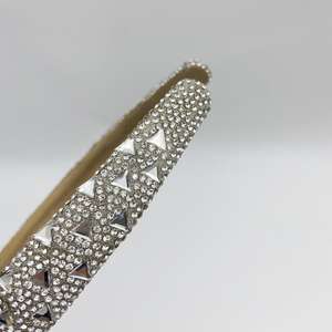Moda Super Flash triángulo cristal Rhinestone borla tela diadema lujo <span class=keywords><strong>esponja</strong></span> lavado cara accesorios para el cabello niñas - Product Image 6