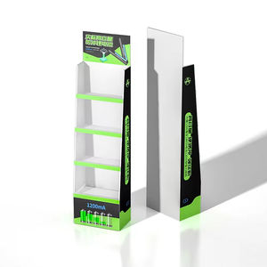 Menara tampilan kardus ritel yang menarik dengan Logo kustom Ideal untuk promosi lantai kebutuhan kosmetik dan sehari-hari - Product Image 5