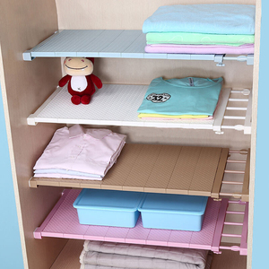 Kitchen <strong>Bathroom</strong> Extendable Adjustable <strong>Telescopic</strong> Metal Cupboard Wardrobe Closet Cabinet Spice Storage Organizer Divider <strong>Shelf</strong> - Product Image 1