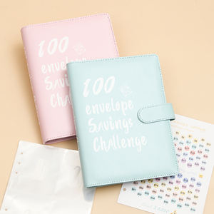 Binder <span class=keywords><strong>Notebook</strong></span> uang perencana A5 pabrik penjualan laris Pu hadiah kulit penutup buku harian amplop uang - Product Image 2