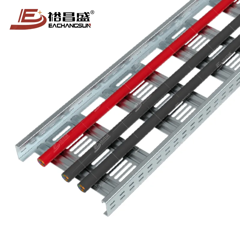 Escalera de Cable de aluminio, bandeja de Cable galvanizado en caliente, lista de precios OEM, acero personalizado GI, bandeja de Cable perforado galvanizado