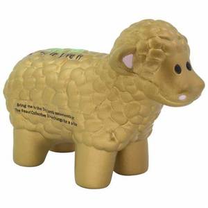 Pelota Antiestrés de Espuma PU con Forma de Cabra Blanca, Personalizable con Logotipo Promocional - Product Image 3