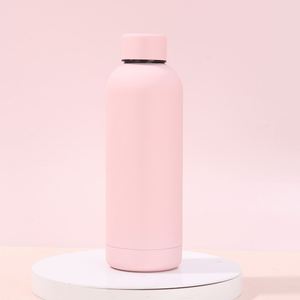 Wholesale Rubber Painting Vacuum <b>Thermos</b> <b>Bottle</b> Custom Logo American Style Small Mouth Sports Water <b>Bottle</b> With Carry Strap - Product Image 4