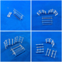 Barquette en quartz transparente résistante à la chaleur pour plaquettes de semi-conducteurs