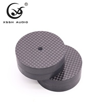 Pads d'isolation antichoc en fibre de carbone noire 50*10mm YIVO XSSH pour équipement audio HIFI, lecteur CD, amplificateur