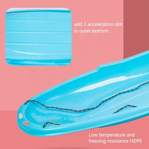 Traîneau de <span class=keywords><strong>luge</strong></span> de sport pour enfants-Traîneau de neige de descente d'hiver en <span class=keywords><strong>plastique</strong></span> pour adultes-Traîneau 1 personne avec corde + poignées - Product Image 3