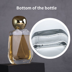 Flacon de <span class=keywords><strong>parfum</strong></span> vide en verre transparent, rechargeable, unisexe, à taille incurvée et forme trapézoïdale, finition mate, 100 ml, anti-fuite - Product Image 5