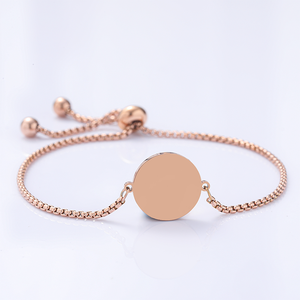 Pulseras <span class=keywords><strong>de</strong></span> Cadena <span class=keywords><strong>de</strong></span> Perlas Circulares en Blanco Más Vendidas <span class=keywords><strong>de</strong></span> Ywyougang, Pulsera Unisex Personalizada <span class=keywords><strong>de</strong></span> Acero Inoxidable Conmemorativa Exquisitamente Grabada - Product Image 2