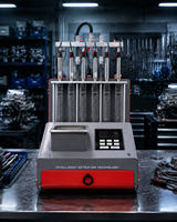 Nettoyeur et testeur d'injecteurs de carburant GDI 608Pro, équipement de lavage ultrasonique, test de résistance des injecteurs, testeur multifonction