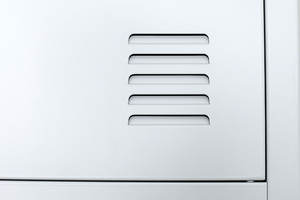 Armoire de rangement pour vêtements en métal de grande taille à 1 porte, verrouillable, en acier, pour bureau, salle de sport, école - Product Image 4