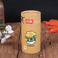 Boîte de tube d'emballage en papier de cylindre de type rond en papier kraft avec impression personnalisée