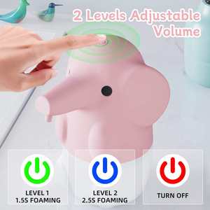 เครื่องจ่ายสบู่รูป<span class=keywords><strong>ช้าง</strong></span> - เครื่องจ่ายสบู่เหลวไฟฟ้าติดผนังที่ทนทานพร้อมระบบจ่ายของเหลวอัตโนมัติ - Product Image 2