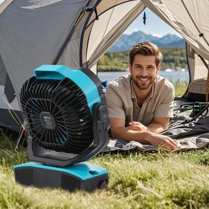 Winning Star Rechargeable 6 Inch Table Fan With RGB <b>Light</b> Portable DC5V Battery Operated Desk Fan - Product Image 2