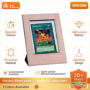 Caja Organizadora de Cartas con Elevación Automática para Más de 100 Cartas, Gran Capacidad, Material PU, Impermeable, para Protección de Cartas - Product Image 1