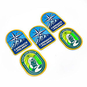 Parches bordados tejidos personalizados, formas de flores y alfabeto de corazón para bolsos, ropa y sombreros, forma de letra inglesa - Product Image 5