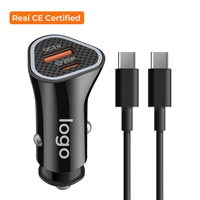 Chargeur de voiture PD20W à charge rapide QC 3.0 double port avec protection OTP/OVP pour téléphones mobiles - Offre Spéciale