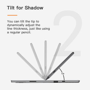 Stylet actif haute sensibilité 4096 niveaux de pression avec rejet de la paume pour Microsoft <span class=keywords><strong>HP</strong></span> <span class=keywords><strong>Surface</strong></span> Pro MPP Dell - Product Image 5