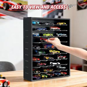 Étagère murale en bois pour modèles de voitures, présentoir multi-niveaux en bois massif pour l'organisation des jouets - Product Image 2
