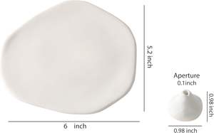 Porte-encens en céramique irrégulier, porte-encens en céramique simple, brûleur d'encens en forme de pomelo et de citrouille pour le yoga - Product Image 2