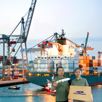 Agent de logistique d'approvisionnement gratuit, transitaire maritime FBA de Chine vers les États-Unis, expédition de fret