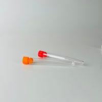 Tubo de Orina Desechable con Tapa Graduada y Colorida, para Pruebas de Sedimento Urinario en Hospitales, Fabricado con Materia Prima PP de Grado Médico Premium