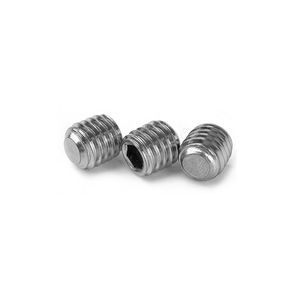 Bengu Flat End Set <b>Screw</b> M2 M3 M4 M6 Hex <b>Socket</b> Head 304 Stainless Steel DIN913 Metric Standard Thread A2-70 Plain Finish - Product Image 1