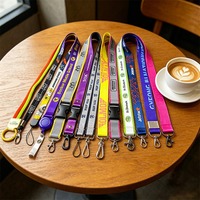 Cordón Personalizado con Impresión de Logotipo para Tarjetas de Identificación de Eventos, Hebilla de Seguridad Desprendible, Portacredenciales, Correa para el Cuello, Regalo Promocional, Multicolor