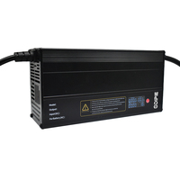 Chargeur de batterie rapide CE 12V 24V 36V 48V 60V 72V 84V 1500W 15A-40A avec affichage LED pour trottinette électrique haute puissance, moto, voiturette de golf