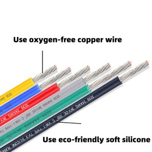 Cable de Silicona Ultraflexible 10/12/14/16/18/20/22/24/26/28/30 AWG, Resistente a Altas Temperaturas para Baterías LiPo de Drones y Modelos RC - Product Image 4