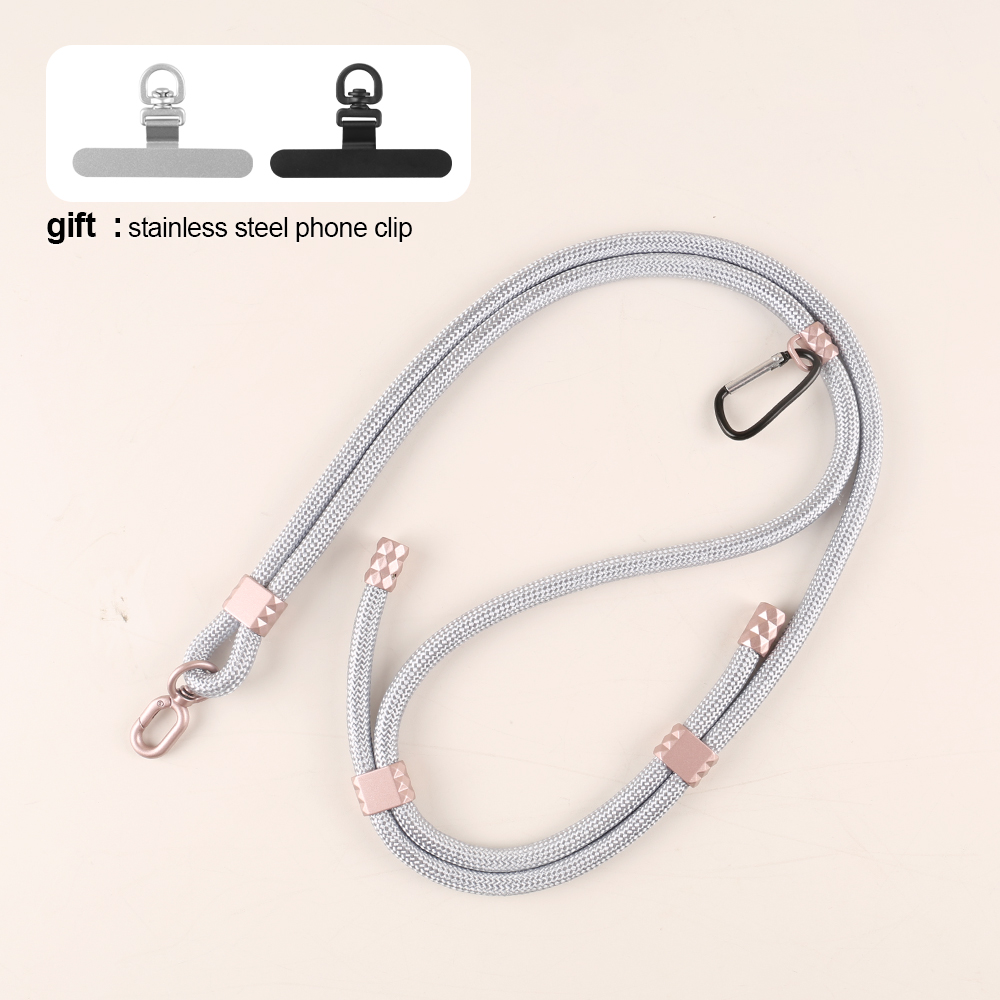 Bracelet gris + boucle rose