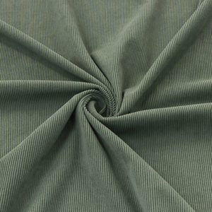 Personnalisé 100% Polyester Haute Qualité <span class=keywords><strong>Vert</strong></span> Émeraude Abaya <span class=keywords><strong>Velours</strong></span> Côtelé Tissu 16 Rayé Tissu Pour Hommes et Femmes Automne Hiver Vêtements - Product Image 1
