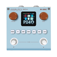 M-VAVE ANNBLACK BOX Processeur multi-effets pour guitare/basse avec modélisation d'ampli, delay, reverb, modulation, accordeur intégré, portable