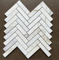 Mosaïque en marbre en forme de losange, motif en losange, finition polie ou brute pour les carreaux muraux et de sol