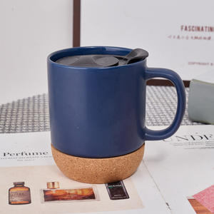 Taza de café de cerámica blanca personalizada de 14oz con base de corcho de sublimación de diseño moderno <span class=keywords><strong>para</strong></span> regalos de empresa con logotipo personalizado - Product Image 1