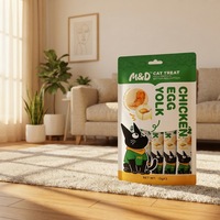 MAIDOU Friandises pour chats au poulet, riches en protéines, sans céréales, compressibles et léchables, pour petites races - Santé digestive, de la peau et du pelage, tout au long de la vie