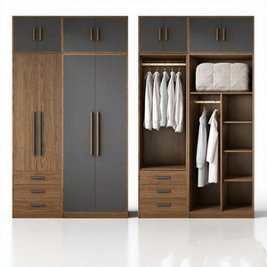 Armadio Guardaroba in Legno <span class=keywords><strong>per</strong></span> Vestiti Personalizzato in Stile Moderno Armadi Portatili <span class=keywords><strong>per</strong></span> Camera da Letto Mobili <span class=keywords><strong>per</strong></span> <span class=keywords><strong>la</strong></span> <span class=keywords><strong>Casa</strong></span> - Product Image 4