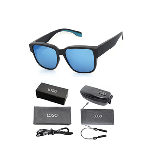 Lunettes de soleil unisexes, design carré TR90, verres TAC polarisés, protection UV400, légères et confortables, logo personnalisé - Product Image 1