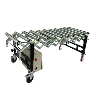 Small Mobile Roller Conveyor System For Box Transporting