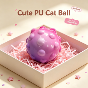 Pelota Antiestrés de PU con Forma de Pata de Gato, Degradado de Color, Suave, de Subida Lenta, Juguete Sensorial, Regalo Lindo para Niños y Fiestas - Product Image 6