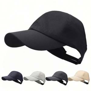 Gorras deportivas unisex al por mayor, gorras de poliéster para correr al aire libre de verano, visera solar de secado rápido, gorras de béisbol comunes - Product Image 1