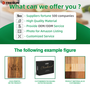 Planche à découper en bois personnalisée en gros, artisanat de cuisine, logo personnalisé, noyer biologique, hêtre, acacia, bambou - Product Image 5