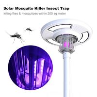 Pest Killer Outdoor Mosquito Killer Solar LED-lamp Bewegingssensor Afstandsbediening Li-ionbatterij IP65 voor achtertuinpatio