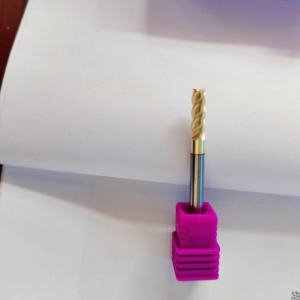 Fraise à défoncer en acier inoxydable et alliage <span class=keywords><strong>de</strong></span> titane, 4 dents, en carbure monobloc, à bout sphérique et à coins arrondis - Product Image 4