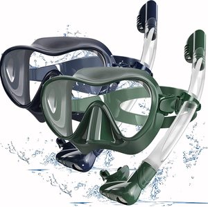 Klassisches Design mit geringem Volumen Rahmenloses Anti-Fog-Tauchmasken-Tauchmasken-Schnorchelrohr-<span class=keywords><strong>Set</strong></span> - Product Image 2