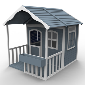 حديقة الفناء الخلفي خشبي كبير مسرح للأطفال في الهواء الطلق اللعب منزل خشبي - Product Image 2